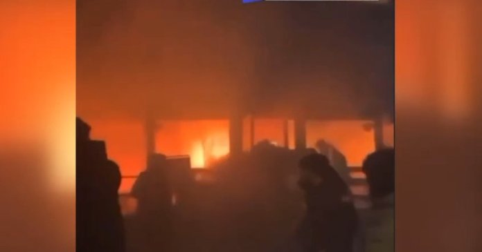 Momentul inițierii incendiului de proporții la barul din stațiunea elvețiană Crans-Montana