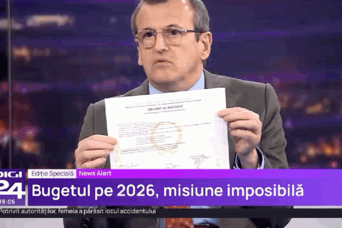 Protest față de politicile Guvernului: Un academic de prestigiu își distruge diploma de doctor live. „O banală foaie de hârtie ce complică administrația”