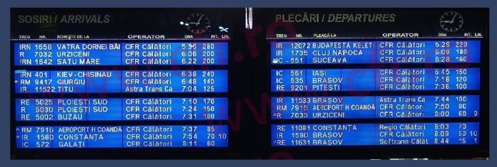 Trenurile se confruntă cu întârzieri de până la cinci ore din cauza condițiilor meteorologice; traficul feroviar este oprit între București și Ploiești.