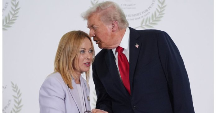 Trump susține că Meloni l-a „îndemnat” pentru o fotografie împreună la summitul G7. „Am simțit compasiune pentru ea”...